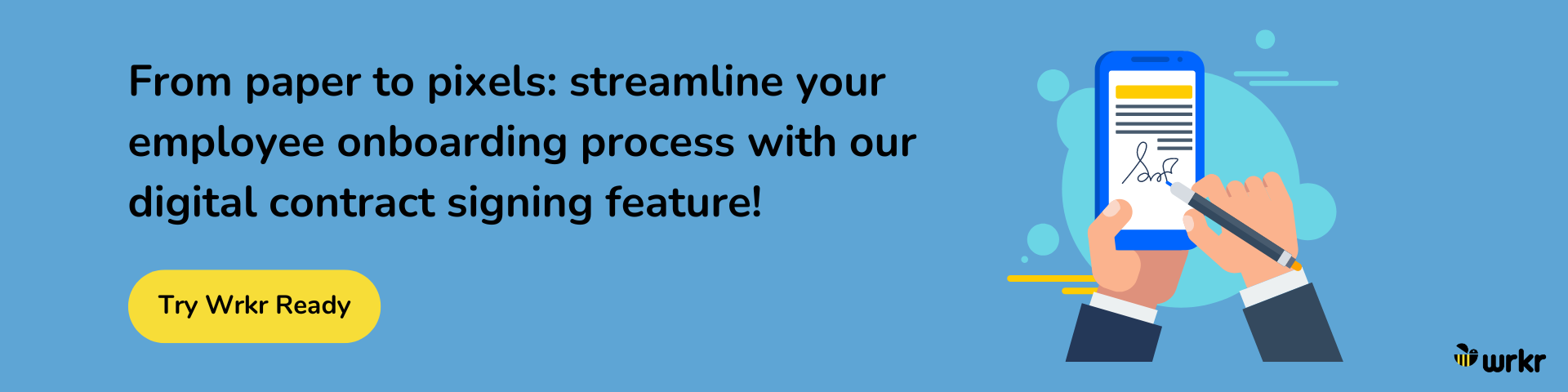 From paper to pixels: streamline your employee onboarding process with our digital contract signing feature!